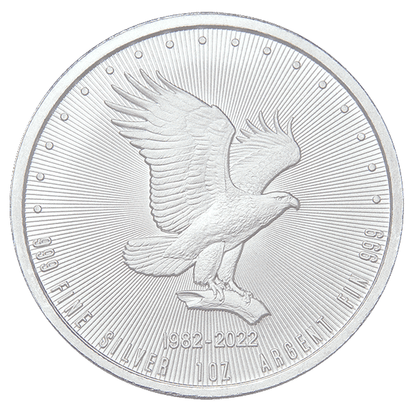 Monex Silver Eagle Round Obverse