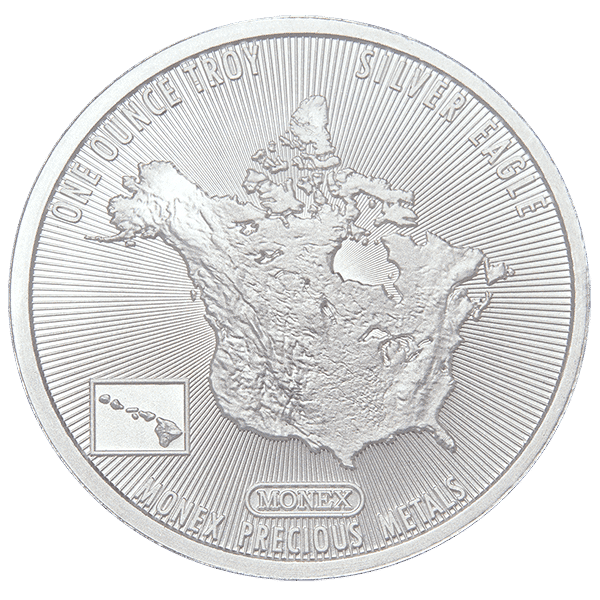 Monex Silver Eagle Round Reverse